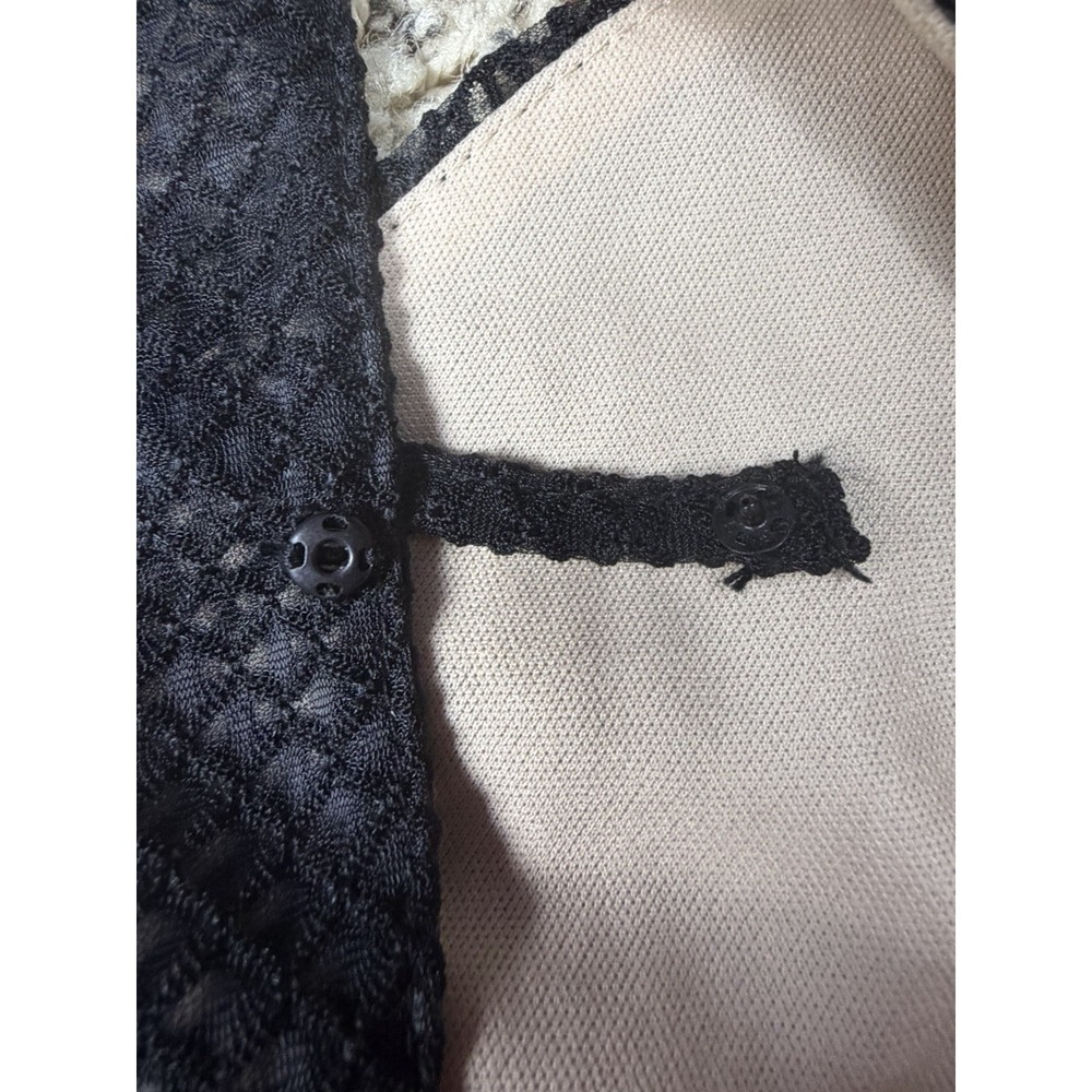 Women Honey Punch Black Overlay Fishnet Maxi Jumpsuit-Romper Edgy Club wear Goth - Picture 5 of 13